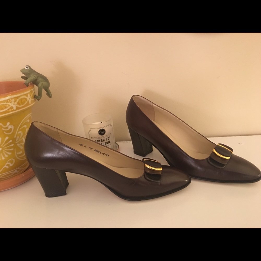 Brown Bally Heels